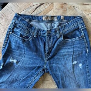 BKE Men’s Distressed Blue Jeans